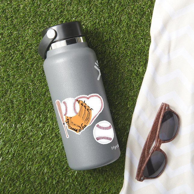 Adesivo Eu Amo Baseball (HydroFlask Insitu)
