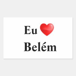 Adesivo eu amo Belém