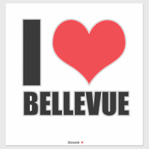 Adesivo Eu amo Bellevue