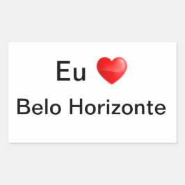 Adesivo eu amo Belo Horizonte