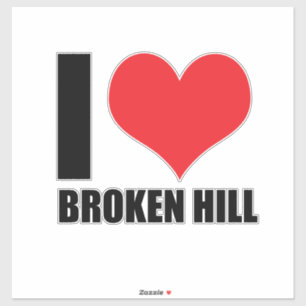 Adesivo Eu amo Broken Hill