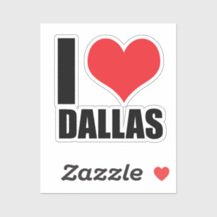 Adesivo Eu amo Dallas