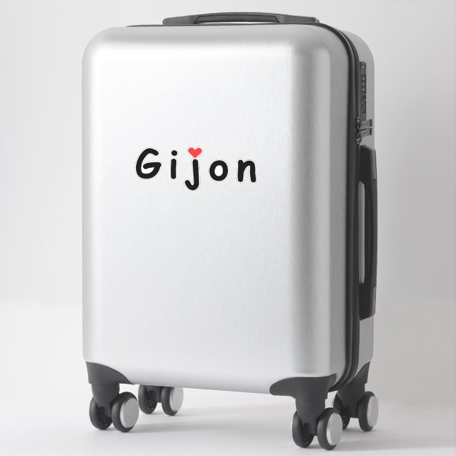 Adesivo Eu amo Gijon (Mala)