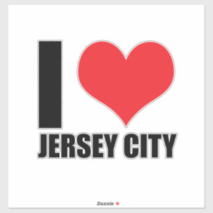 Adesivo Eu amo Jersey City