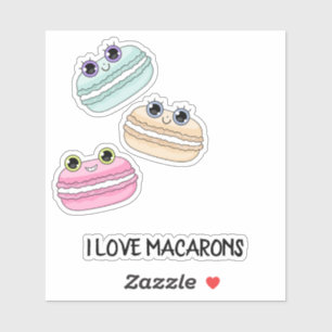 Adesivo Eu Amo Macarons