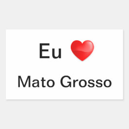Adesivo eu amo Mato Grosso