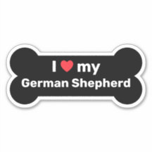 Eu Amo Meu German shepherd Cachorro Negro Personal