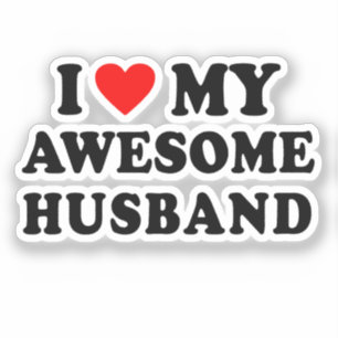 Adesivo Eu Amo Meu Marido Incrível