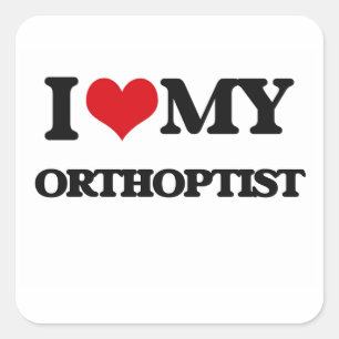 Adesivo Eu amo meu Orthoptist