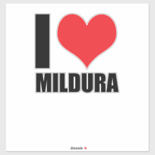 Adesivo Eu amo Mildura