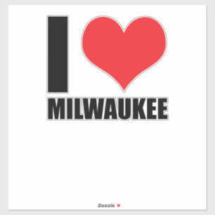 Adesivo Eu amo Milwaukee