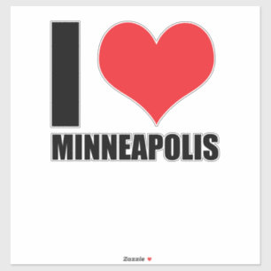 Adesivo Eu amo Minneapolis