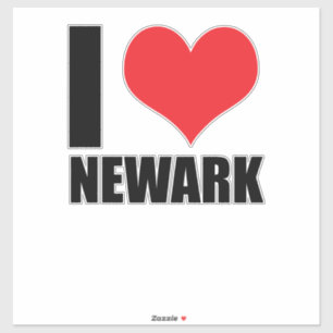 Adesivo Eu amo Newark