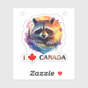 Adesivo Eu amo o Canadá