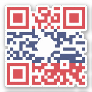 Adesivo Eu amo o geek do Lao do código   da bandeira QR d