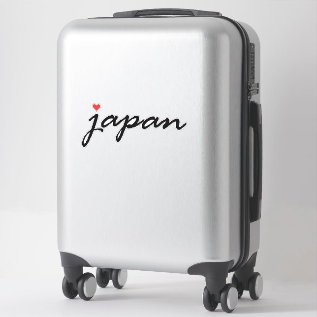 Adesivo Eu amo o Japão (Mala)