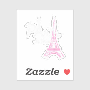 Adesivo Eu Amo Paris Eiffel Torre França Souvenir Francês