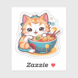 Adesivo Eu Amo Realmente Ramen Kitten