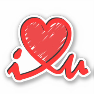 Adesivo Eu Amo Você - Amor