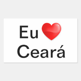 Adesivo eu amor Ceará