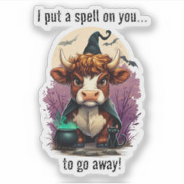 Adesivo Eu Coloquei Uma Feitiçaria Em Você, Vovó Da Highla