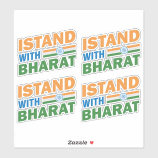 Adesivo Eu fico com Bharat India