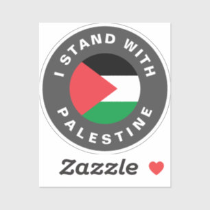 Adesivo Eu fico com o texto personalizado da bandeira Pale
