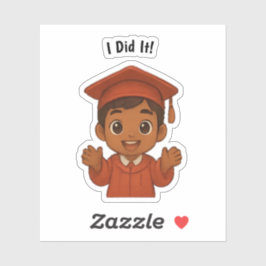 Adesivo Eu fiz isso Formando empolgado