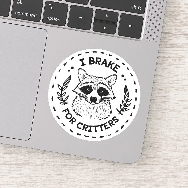 Adesivo Eu freio para criaturas (Detalhe)