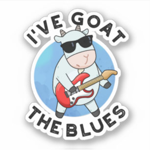 Adesivo Eu fui ao Blues Engraçado Animal Pun