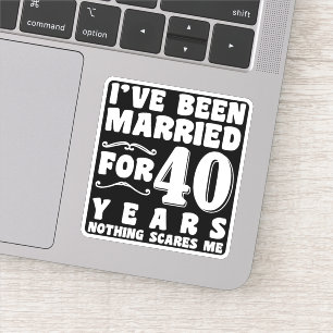 Adesivo Eu Fui Casado Por 40 Anos Casal Correspondente