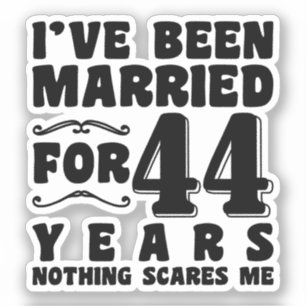Adesivo Eu Fui Casado Por 44 Anos Casal Correspondente