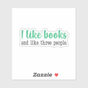 Adesivo Eu Gosto de Livros