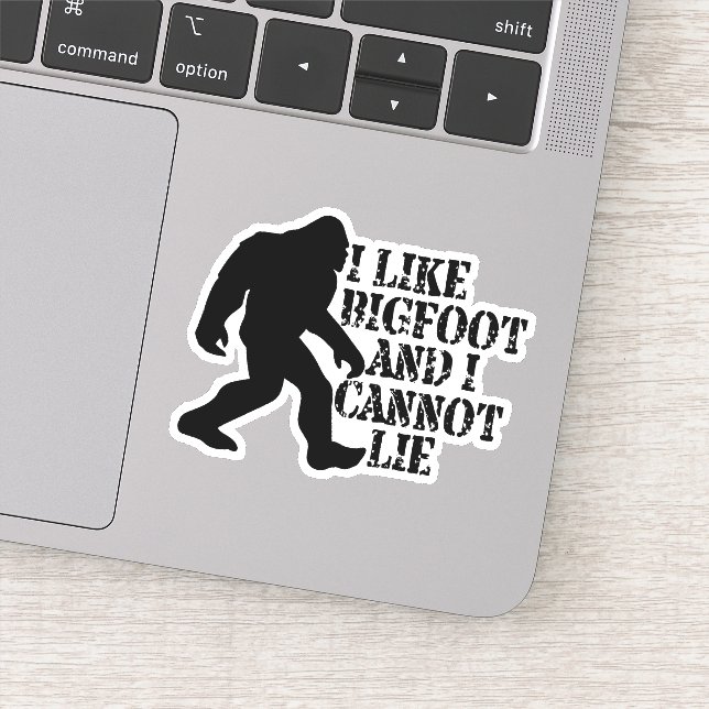 Adesivo Eu gosto do Pé Grande e não consigo mentir (Detalhe)