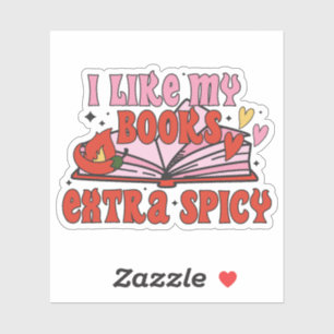 Adesivo Eu gosto dos meus livros extra picante