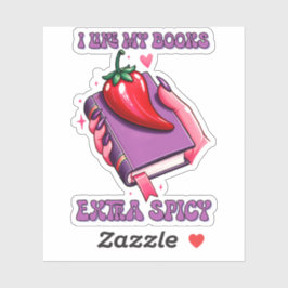 Adesivo Eu gosto dos meus livros extra picante