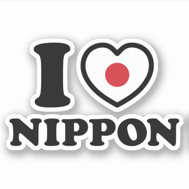 ADESIVO EU HEARI [AMOR] NIPPON (Frente)