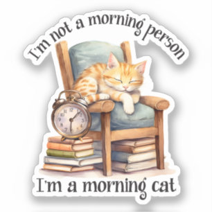 Adesivo Eu não sou uma pessoa da manhã