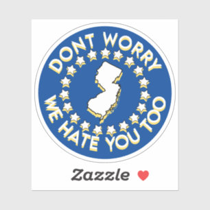 ADESIVO EU ODEIO NOVA JERSEY