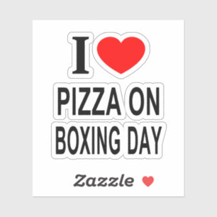 Adesivo Eu ❤️ PIZZA NO DIA DE SÃO PEDRO EU AMO PIZZA NO DI