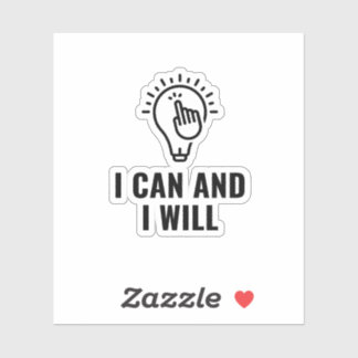 Adesivo Eu posso e eu vou