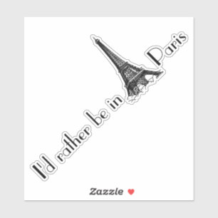 Adesivo Eu Preferencialmente No Pau De Paris