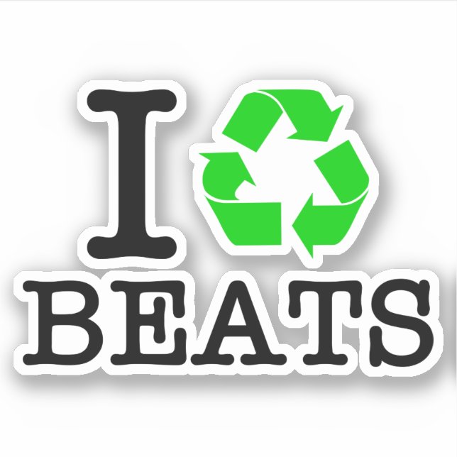 Adesivo Eu Reciclar Beats (Frente)