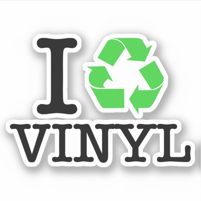Adesivo Eu Reciclo Vinil (Frente)