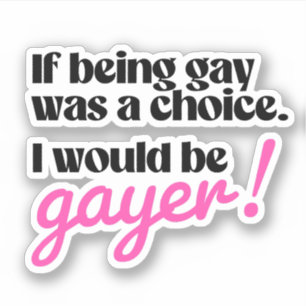 Adesivo Eu seria mais gay