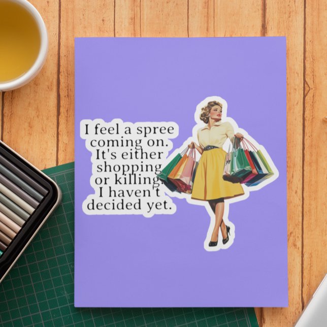 Adesivo Eu sinto uma esposa engraçada. (Criador carregado)