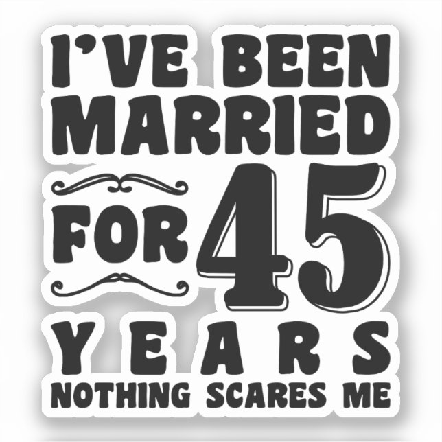 Adesivo Eu Sou Casada Há 44 Anos Casal Correspondente (Frente)