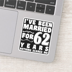 Adesivo Eu sou casado há 62 anos, avós Legal
