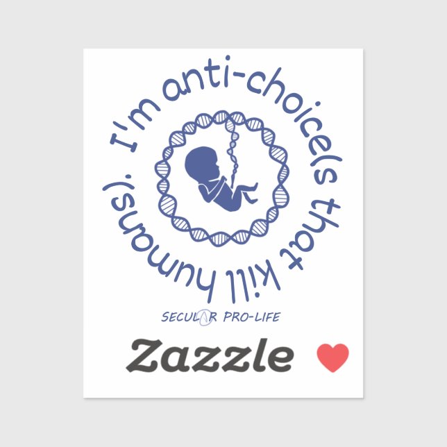 Adesivo Eu sou contra as escolhas que matares humanos (Folha)