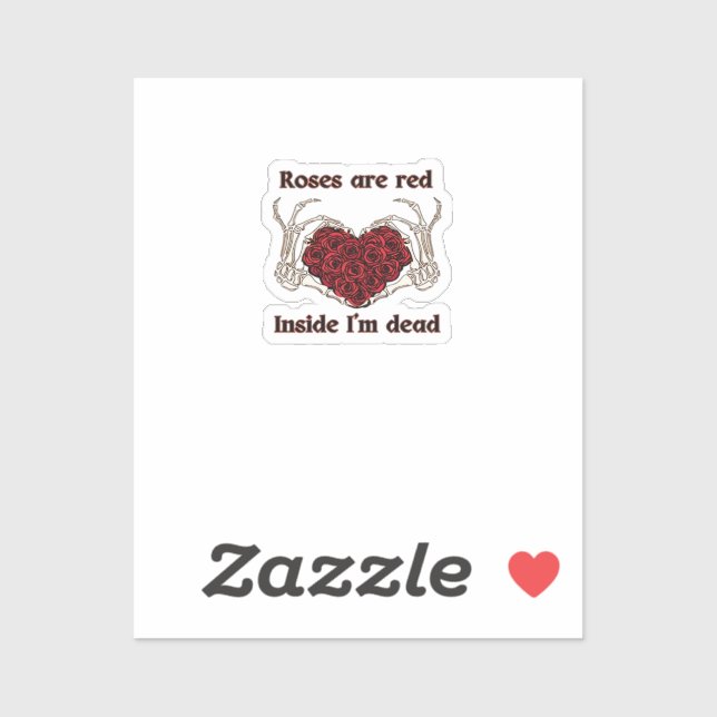 Adesivo Eu sou Morto Clássico (Folha)